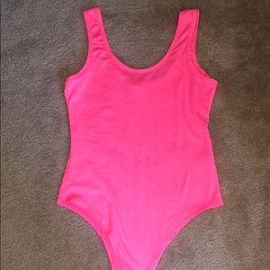 NEON PINK BODYSUIT